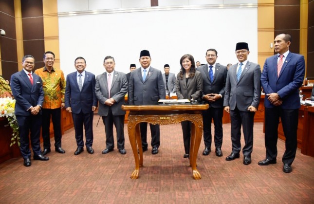Menhan Prabowo dan Komisi I DPR RI