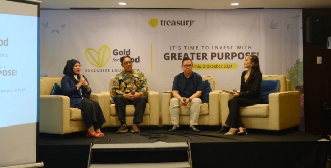 aplikasi investasi emas digital, Treasury pada ajang Art Jakarta 2024, dengan dua program utama yaitu; Green Gold, sebagai gerakan untuk menjaga dan memperbaiki lingkungan hidup dan Golden Generation, sebagai gerakan di bidang sosial dan pendidikan.