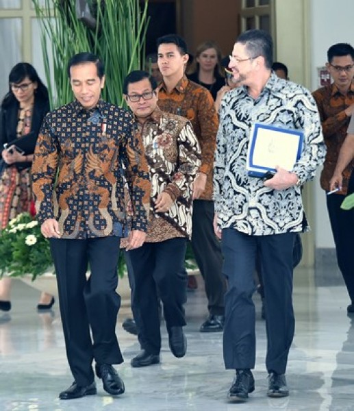 Presiden Jokowi saat menerima Kepala Perwakilan World Bank di Istana Kepresidenan Bogor, Jawa Barat, Selasa (21/11). (Foto: Humas/Rahmat)