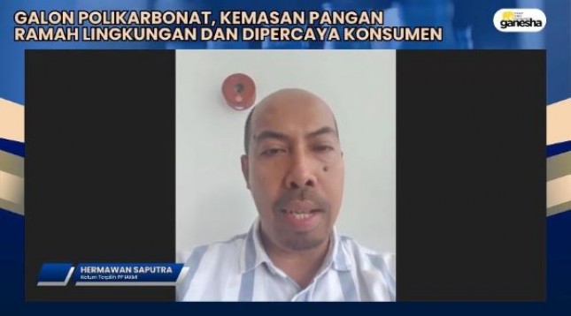 Ketua Umum Pengurus Pusat IAKMI, Dr. Hermawan Saputra, SKM., MARS., CICS dalam sebuah webinar yang diselenggarakan Pusat Riset Konsumen Ganesha baru-baru ini.