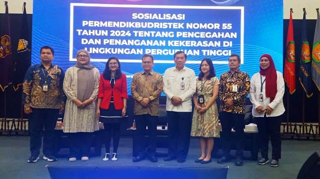 Tingkatkan pemahaman tentang Pencegahan dan Penanganan Kekerasan di Lingkungan Perguruan Tinggi, Ubhara Jaya dan LLDikti III Jakarta menggelar sosialisasi Permendikbudristek Nomor 55 Tahun 2024.