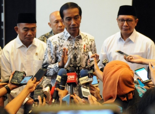 Presiden Jokowi saat HUT PGRI (Foto Setkab)