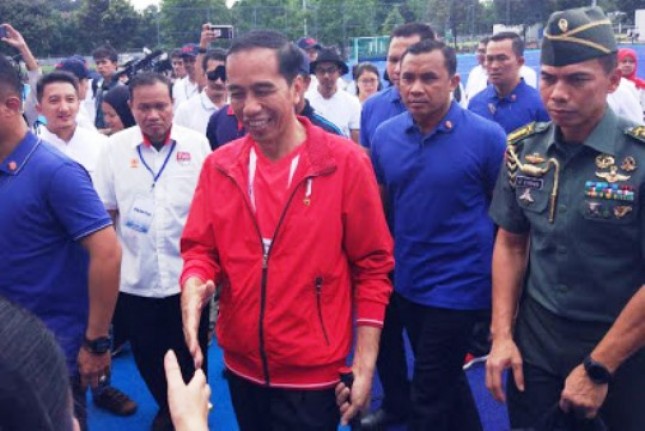 Presiden Jokowi kunjungi proyek-proyek di GBK Senayan( Foto Kompas.com)