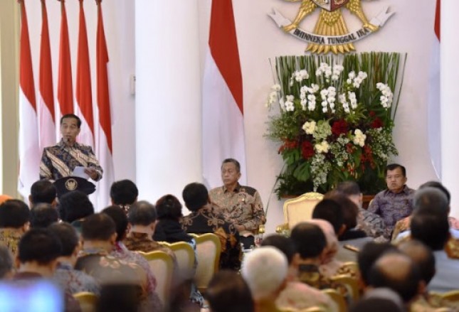 Presiden Jokowi dan Wapres JK di Istana Bogor, Selasa 5/12/2017 (Foto Setkab)