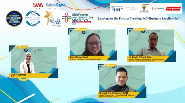 Business Digest Champion Awarding (SBCA) yang digelar secara online
