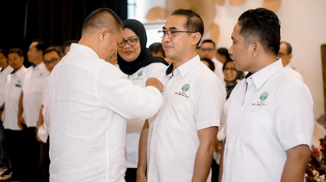 Ketua Umum HIMKI, Abdul Sobur saat pengukuhan pengurus DPD HIMKI Jepara Raya