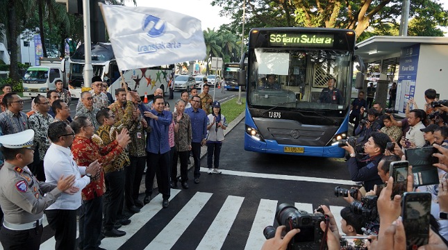 Peresmian Rute Baru Transjabodetabek Alam Sutera–Blok M
