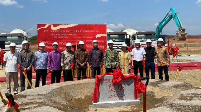 Peletakan batu pertama pabrik baru PT Xinfung Industry Indonesia