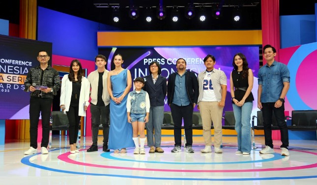 Press conference Indonesian Drama Series Awards (IDSA) 2025 di RCTI Jakarta (6/5/2025).