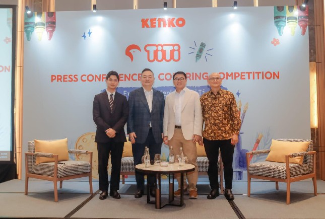 Press conference Titi dan Kenko sekaligus Coloring Kompetition di Jakarta, Minggu (11/5/2025).