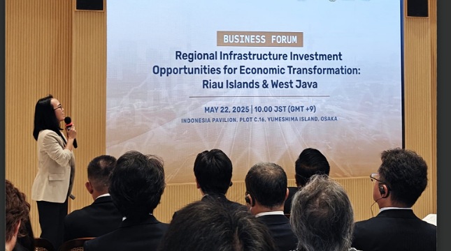 General Manager Sales & Tenant Relations Suryacipta, Binawati Dewi saat menjadi pembicara dalam Business Forum di gelaran World Expo 2025 Osaka