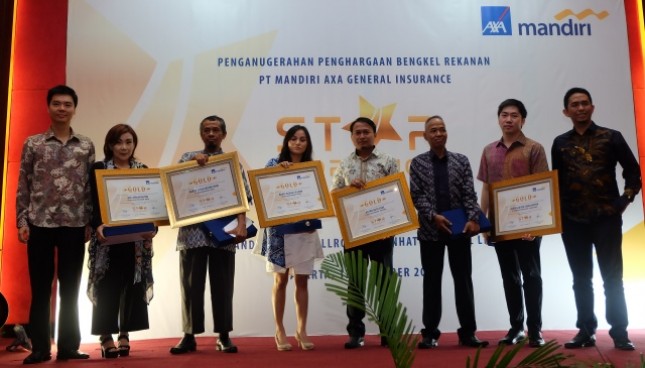 Ada 5 bengkel yang mendapatkan Gold Workshop dari AXA Mandiri yakni, Surya Sakura Indah Motor (Jakarta), Karya Indah Motor (Bekasi), Millenium Motor (Bogor), Metro Auto Care (Tangerang) dan Karya Agung Cilegon (Cilegon).