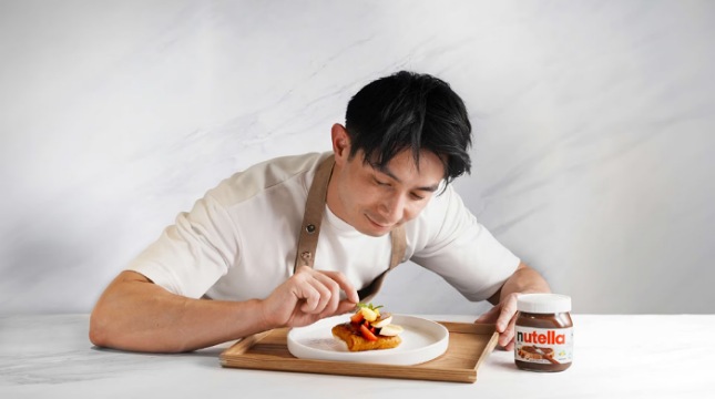 Chef Reynold Poernomo & Serabi Crepe with Nutella