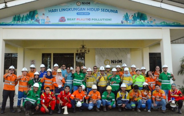 PT Nusa Halmahera Minerals (NHM) peringati Hari Lingkungan Hidup 2025 lewat serangkaian kegiatan bertema Beat Plastic Pollution atau Hentikan Polusi Plastik