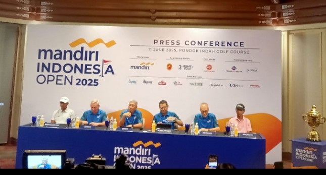 Press Conference Mandiri Indonesia Open 2025, Pondok Indah Golf Course, Rabu(11/6/2025).