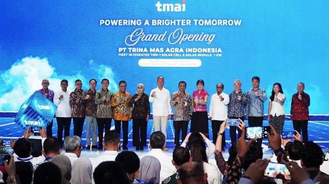 Peresmian Pabrik Panel Surya Terintegrasi PT Trina Mas Agra Indonesia