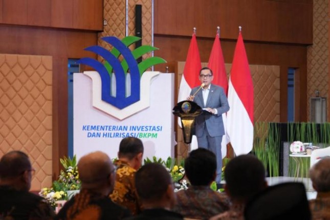 Wakil Menteri Investasi dan Hilirisasi/ BKPM Todotua Pasaribu memaparkan revisi terhadap tiga peraturan pelaksana dari Peraturan Pemerintah No.5 Tahun 2021 tentang Penyelenggaraan Perizinan Berusaha Berbasis Risiko