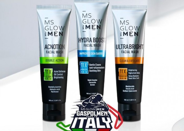 Sebagai bagian dari kampanye “GASPOLMEN GOES TO ITALY”, MS GLOW FOR MEN memperkenalkan produk unggulannya yakni: Facial Wash dan Dual Cream yang bisa didapatkan di Alfamart.