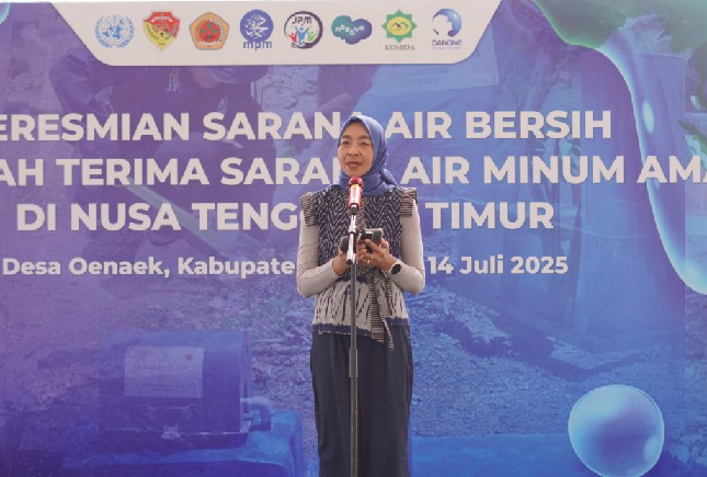Peresmian sarana air bersih di Desa Oenaek dan Sumlili, Kabupaten Kupang, dilakukan sebagai bagian dari upaya pencegahan stunting di NTT yang telah dimulai sejak tahun 2020.