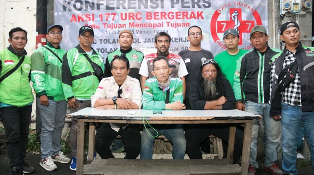 Komunitas ojek online (Ojol) Unit Reaksi Cepat (URC)
