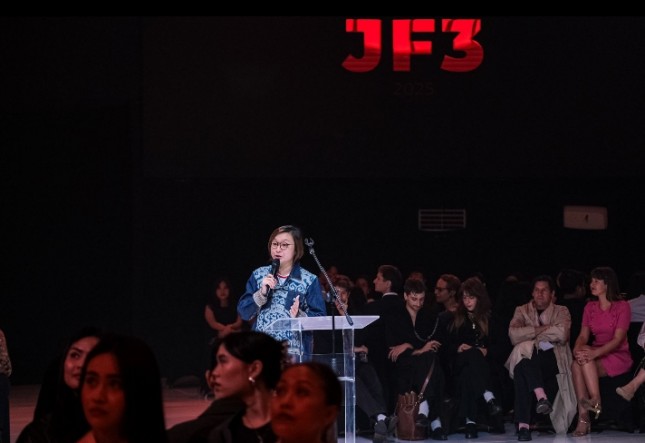 Caption: Wamen Ekraf Irene Umar Apresiasi JF3 Perkuat Ekosistem Kreatif Indonesia-Prancis, Jakarta, Minggu (27/06/2025).