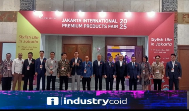 Keterangan Foto: Pembukaan Pameran Jakarta International Premium Products Fair (JIPremium) 2025 di Jakarta Convention Center (JCC), Kamis (11/9/2025).