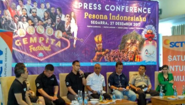 Suasana Konferensi Pers Ancol menyambut tahun baru 2018 dengan tajuk "Pesona Indonesiaku" (Foto: INDUSTRY.co.id)