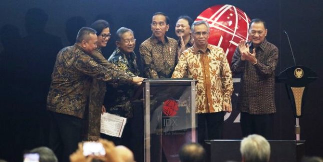 Presiden Jokowi di BEI (Foto Dok Industry.co.id)