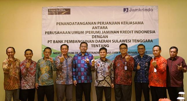 Perum Jamkrindo Jamin Kredit Nasabah Bank Sultra (Foto Anto)