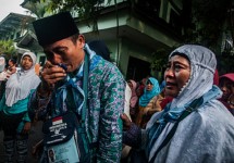 Ilustrasi jamaah haji. (Pradita Utana/NurPhoto)