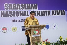 Menteri Perindustrian Airlangga Hartarto pada acara Sarasehan OTNAS (Foto: Dok. Kemenperin)