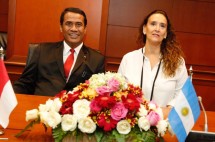 Mentan Amran Sulaiman bersama Wakil Presiden Argentina Gabriela Michetti