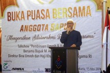 Ketua Umum Sarikat Penyelenggara Umrah dan Haji Indonesia (Sapuhi) Syam Resfiadi