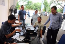 Dirut Perum Jamkrindo Randi Anto saat pantau persiapan mudik