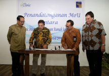 MOU kerjasama antara RS BP Batam dengan dClinic International dan Deloitte South East serta JP Consulting yang akan mengatur manajemen proyek dan keahlian tata pemerintahan klinis telah ditandatangani di RS Batam