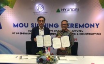 PTPP-Hyundai Sepakat Tingkatkan Kerja Sama Sektor Konstruksi(Foto Rino)