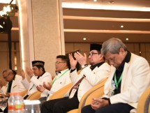 Sekjen DPP PKS Mustafa Kamal dan nampak Ketua Mejelis Syuro PKS Habib Salim Al-Jufri