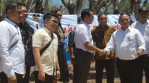 Direktur Jenderal Ketahanan, Perwilayahan dan Akses Industri Internasional (KPAII) Kemenperin Doddy Rahadi saat meninjau pengembangan Kawasan Industri Takalar
