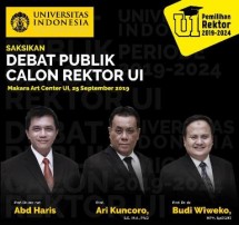 Tiga Kandidat Rektor akan Lakukan Debat Publik