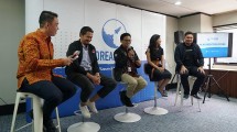 Public Relations Lead DreamHub Trevi Pradipta, Chief Marketing Officer DreamHub Duan Aditya Akelyaman, dan Chief Operating Officer DreamHub Daniel Derandie