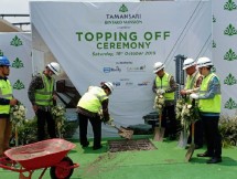 Topping off Tamansari Bintaro Mansion