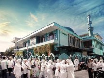 Ilustrasi jamaah masjid