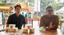 Founder & CEO PT Kuliner Anak Indonesia, Gunawan dan Business Development Director Ayam Legit, Indra Putranto (Hariyanto/INDUSTRY.co.id)