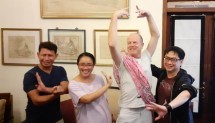 Atien Kisam (Koreografrer tari Betawi), Yola Yulifianti (Ketua Komite Tari DKJ), Andrew Greenwood (koreografer balet) dan Rusdi Rukmarata (Eki Dance) Siap pentaskan Kolaborasi Balet dan Tari Betawi di GBB TIM.