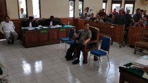 Thohir Sutanto mantan staf China Construction Bank (CCB) Indonesia saat bersaksi di Pengadilan Negeri Denpasar