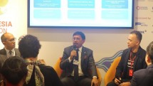 Menkominfo Johnny dalam diskusi semipanel Spotlight On Indonesia Unicorns and Digital Economy Advancement: The Big Picture di Davos, Swiss.