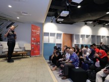 Direktur Strategic Portfolio Telkom Achmad Sugiarto di acara “Digital Trends 2020 from The Eyes of VC’s and Telcos”