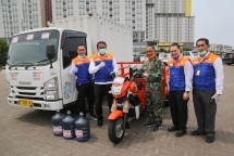 Peralatan sarana ke RS Corona Wisma Atlet Kemayoran yang diserahkan BRI