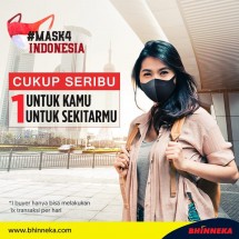 Bhinneka dukung Masker lawan Corona