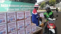Pertamina Lubricants salurkan paket sembako untuk pengemudi transportasi online